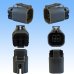 Photo2: [Yazaki Corporation] 110-type 58-connector W series waterproof 4-pole female-coupler & terminal set (with holder) (2)
