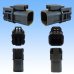 Photo2: [Yazaki Corporation] 110-type 58-connector W series waterproof 4-pole male-coupler & terminal set (with holder) (2)