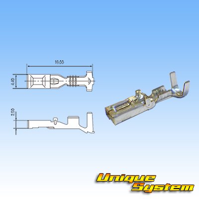 Photo3: [Yazaki Corporation] 110-type 58-connector W series waterproof 2-pole female-coupler & terminal set (with holder)