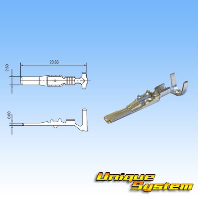 Photo3: [Yazaki Corporation] 110-type 58-connector W series waterproof 4-pole male-coupler & terminal set (with holder)