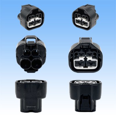 Photo3: [Yazaki Corporation] 187 + 312 hybrid waterproof series 4-pole female-coupler & terminal set