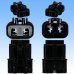 Photo3: [Yazaki Corporation] 250-type 58 connector X series waterproof 2-pole female-coupler (with holder) type-2 (black) (3)