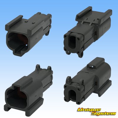 Photo2: [Yazaki Corporation] 250-type 58 connector X series waterproof 1-pole coupler & terminal set