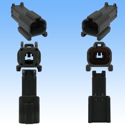 Photo3: [Yazaki Corporation] 250-type 58 connector X series waterproof 1-pole male-coupler
