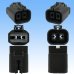 Photo3: [Yazaki Corporation] 250-type 58 connector X series waterproof 2-pole female-coupler (with holder) type-1 (gray) (3)