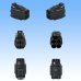 Photo3: [Sumitomo Wiring Systems] 090-type MT waterproof 4-pole coupler & terminal set (black type) (3)