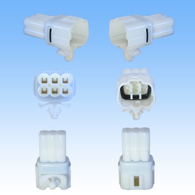 Photo2: [Sumitomo Wiring Systems] 090-type MT waterproof 6-pole coupler & terminal set