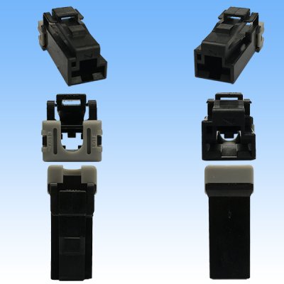 Photo3: [Yazaki Corporation] 375-type L-type non-waterproof 1-pole female-coupler with rear holder