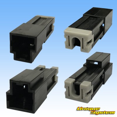 Photo2: [Yazaki Corporation] 375-type L-type non-waterproof 1-pole male-coupler & terminal set with rear holder