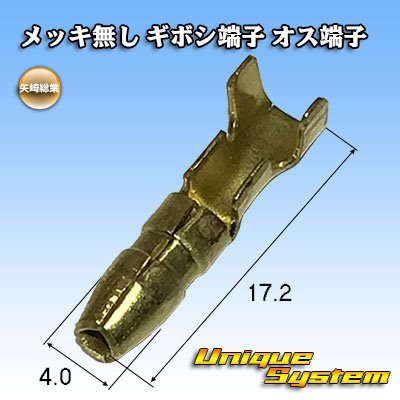 Photo1: [Yazaki Corporation] bullet-terminal without plating male-terminal
