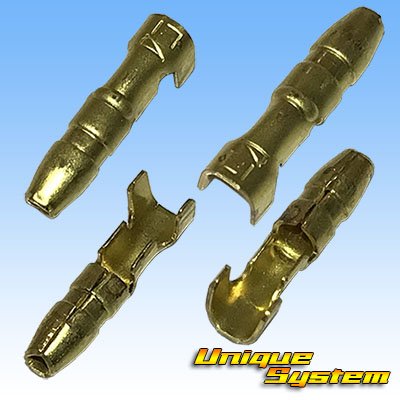 Photo2: [Yazaki Corporation] bullet-terminal waterproof-type male-terminal male-sleeve set (green) (for 0.5mm2)
