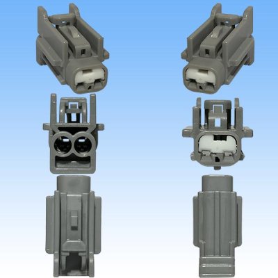 Photo3: [Yazaki Corporation] 040-type 91 connector RK-type 2-pole female-coupler with holder