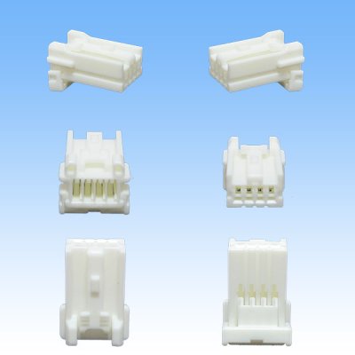 Photo2: [Yazaki Corporation] 040-type 91TK non-waterproof 4-pole female-coupler & terminal set