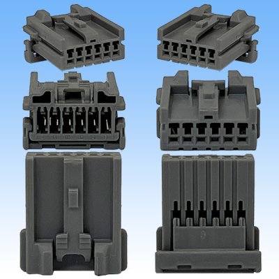 Photo3: [Yazaki Corporation] 040-type 91TK non-waterproof 6-pole female-coupler & terminal set type-2