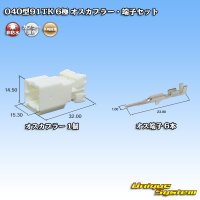 [Yazaki Corporation] 040-type 91TK non-waterproof 6-pole male-coupler & terminal set