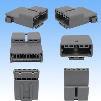 Photo2: [Yazaki Corporation] 040-type 91TK non-waterproof 8-pole male-coupler & terminal set