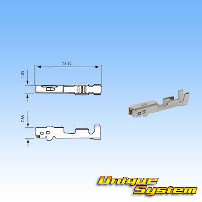 Photo3: [Yazaki Corporation] 040-type 91TK non-waterproof 4-pole female-coupler & terminal set