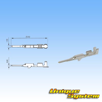 Photo3: [Yazaki Corporation] 040-type 91TK non-waterproof 4-pole male-coupler & terminal set