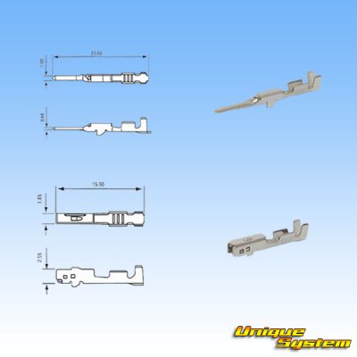 Photo4: [Yazaki Corporation] 040-type 91TK non-waterproof 8-pole coupler & terminal set