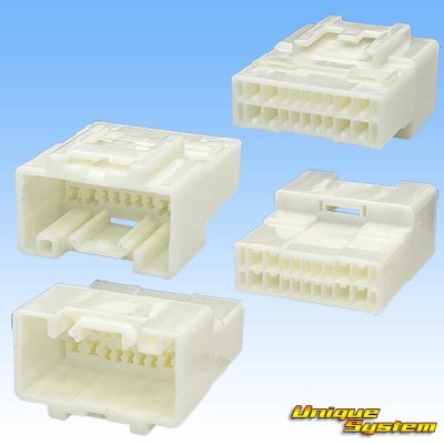 Photo2: [Yazaki Corporation] 040 III-type + 090-type II hybrid non-waterproof 18-pole coupler & terminal set