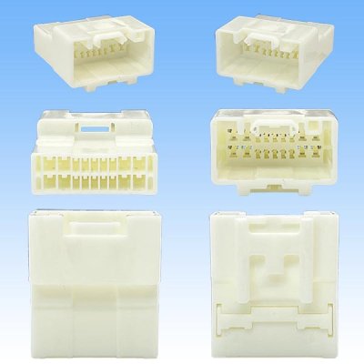 Photo3: [Yazaki Corporation] 040 III-type + 090-type II hybrid non-waterproof 18-pole coupler & terminal set