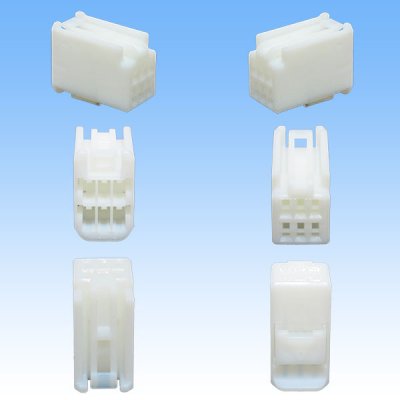 Photo2: [Yazaki Corporation] 040-type III non-waterproof 6-pole female-coupler & terminal set