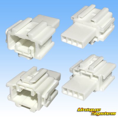 Photo2: [Yazaki Corporation] 060-type LC (HLC) non-waterproof 4-pole coupler & terminal set