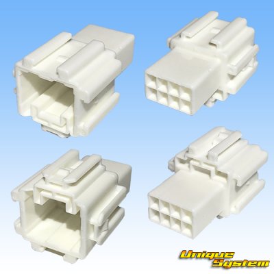 Photo2: [Yazaki Corporation] 060-type LC (HLC) non-waterproof 8-pole male-coupler