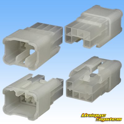 Photo2: [Yazaki Corporation] 090-type MT (090-type I) non-waterproof 6-pole male-coupler & terminal set