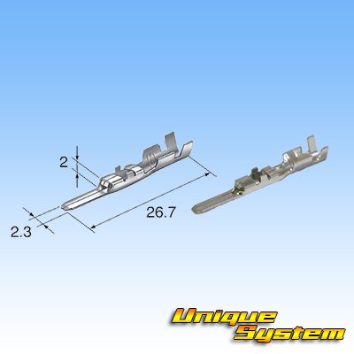 Photo4: [Yazaki Corporation] 090-type I non-waterproof 6-pole male-coupler & terminal set type-2