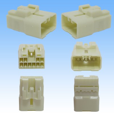 Photo2: [Yazaki Corporation] 090-type II non-waterproof 10-pole coupler & terminal set