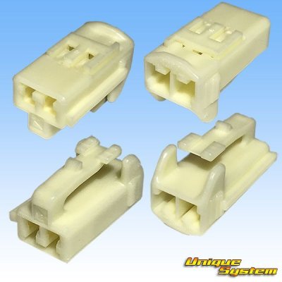 Photo2: [Yazaki Corporation] 090-type II non-waterproof 2-pole female-coupler & terminal set type-3 (male side can be used with or without bracket)