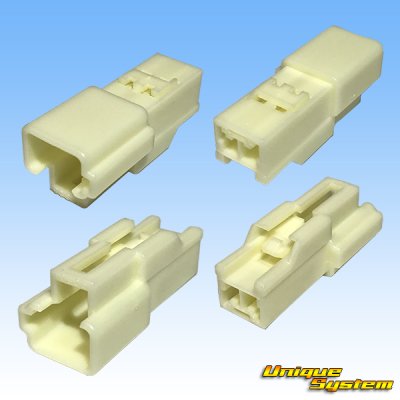 Photo2: [Yazaki Corporation] 090-type II non-waterproof 2-pole coupler & terminal set type-2