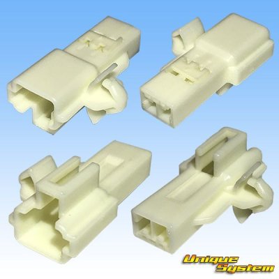 Photo2: [Yazaki Corporation] 090-type II non-waterproof 2-pole male-coupler & terminal set type-3 (with bracket)