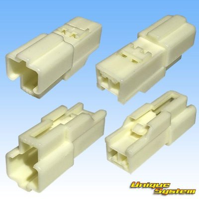 Photo2: [Yazaki Corporation] 090-type II non-waterproof 2-pole male-coupler type-4