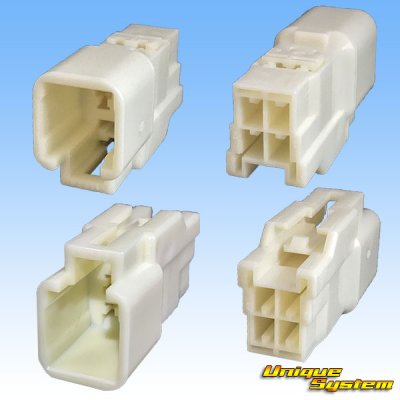 Photo2: [Yazaki Corporation] 090-type II non-waterproof 4-pole coupler & terminal set