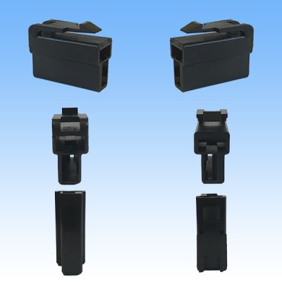 Photo2: [Yazaki Corporation] 250-type CN (A) non-waterproof 2-pole female-coupler (black)