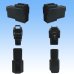 Photo2: [Yazaki Corporation] 250-type CN (A) non-waterproof 2-pole coupler & terminal set (black) (2)