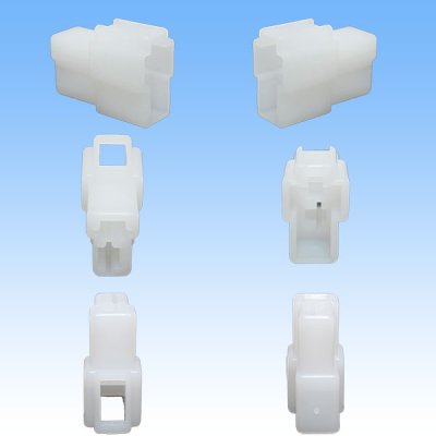 Photo2: [Yazaki Corporation] 250-type CN (A) non-waterproof 2-pole male-coupler & terminal set