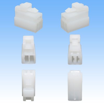 Photo2: [Yazaki Corporation] 250-type CN (A) non-waterproof 3-pole female-coupler & terminal set