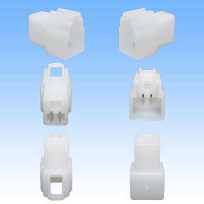 Photo2: [Yazaki Corporation] 250-type CN (A) non-waterproof 3-pole male-coupler