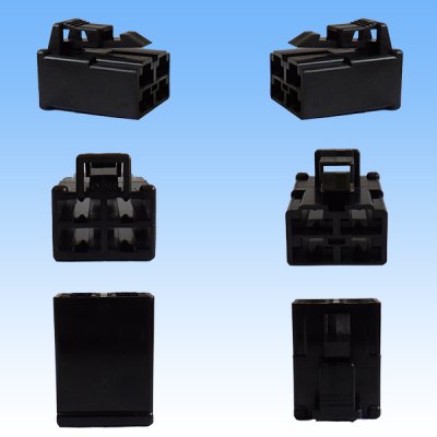 Photo3: [Yazaki Corporation] 250-type CN (A) non-waterproof 4-pole coupler & terminal set (black)