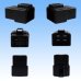 Photo2: [Yazaki Corporation] 250-type CN (A) non-waterproof 4-pole male-coupler & terminal set (black) (2)