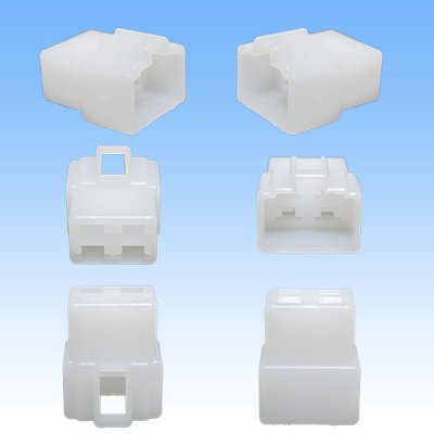 Photo2: [Yazaki Corporation] 250-type CN (A) non-waterproof 4-pole male-coupler & terminal set