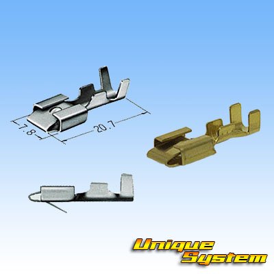 Photo3: [Yazaki Corporation] 250-type CN (A) non-waterproof 1-pole female-coupler & terminal set