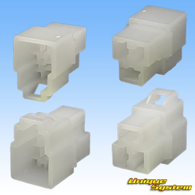 Photo2: [Yazaki Corporation] 250-type CN (B) non-waterproof 3-pole male-coupler & terminal set