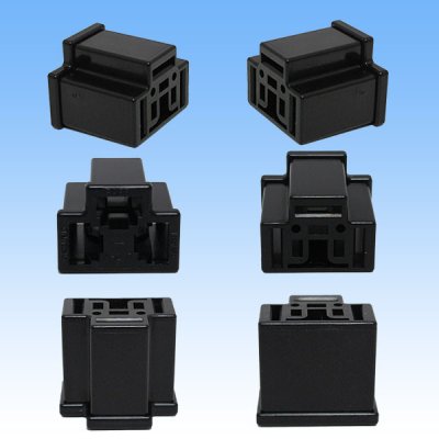 Photo2: [Yazaki Corporation] 305-type non-waterproof female-coupler & terminal set for H4 headlight connector