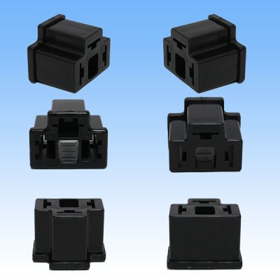 Photo2: [Yazaki Corporation] 305-type non-waterproof male-coupler & terminal set for H4 headlight connector