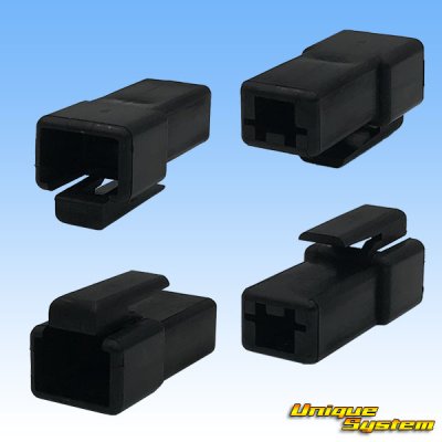 Photo2: [Yazaki Corporation] 305-type (for fusible link electric wires, etc) non-waterproof 1-pole male-coupler (black)