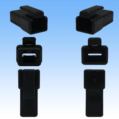 Photo3: [Yazaki Corporation] 305-type (for fusible link electric wires, etc) non-waterproof 1-pole male-coupler (black)